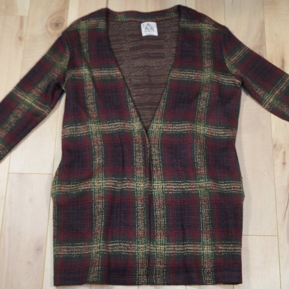 UNIF Nevermind Duster Tartan Plaid Cardigan - Size S - Picture 1 of 8